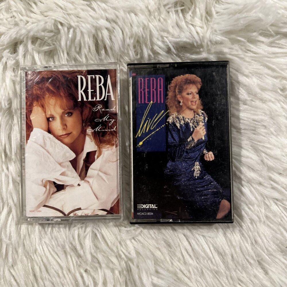 Reba tape set Read my Mind and LIVE! Tested working VTG